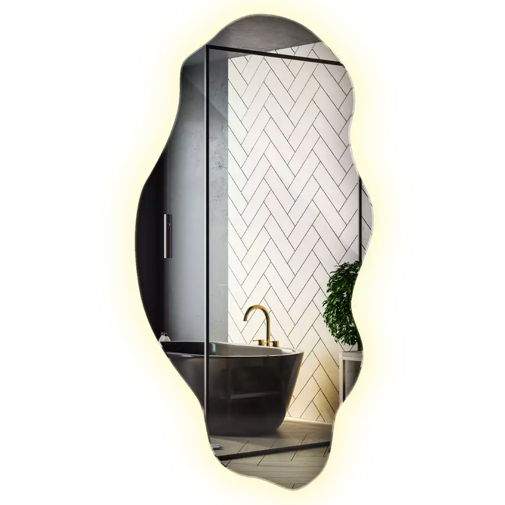 Asymetricke zrcadlo LED svítící bod