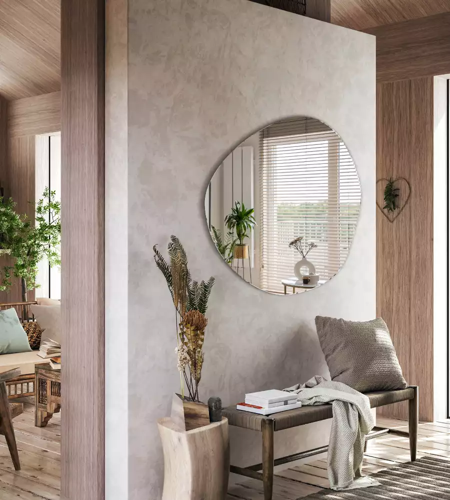 Asymetricke zrcadlo mrak dekorativní