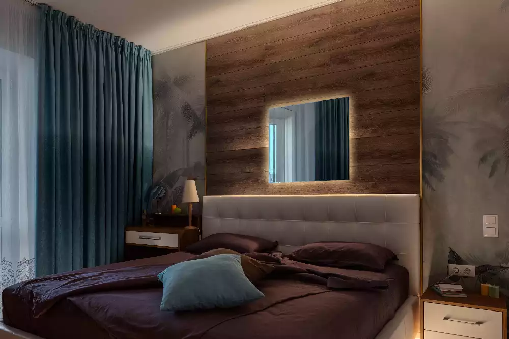 Zrcadlo s led osvětlením náměstí