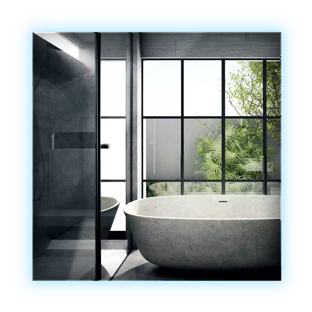 Zrcadlo s led osvětlením náměstí