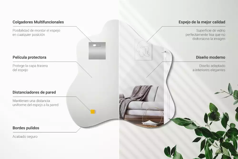 Atypické zrcadlo originál skvrna