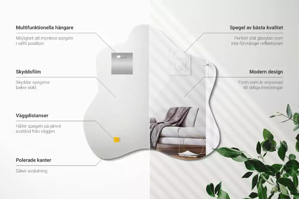 Atypické zrcadlo originál skvrna