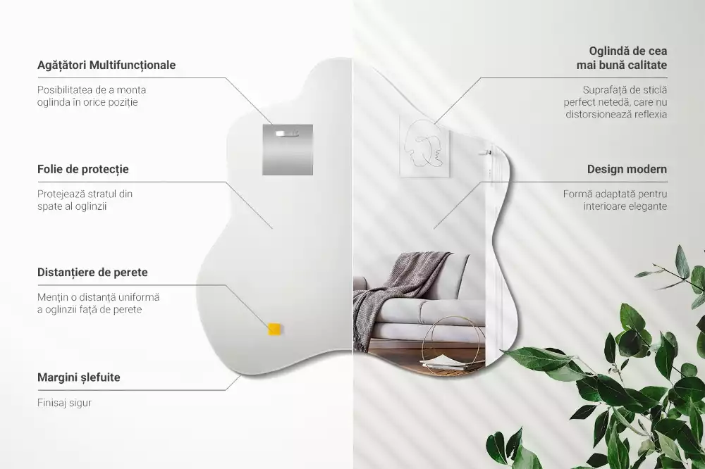 Atypické zrcadlo originál skvrna