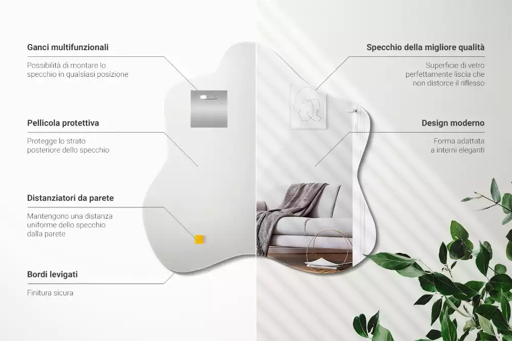 Atypické zrcadlo originál skvrna