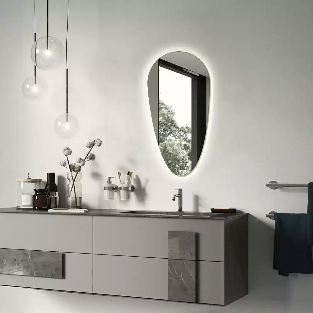 Zrcadlo slza s led podsvícením