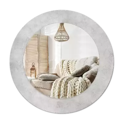 Kulaté dekorační zrcadlo na zeď Betonová textura