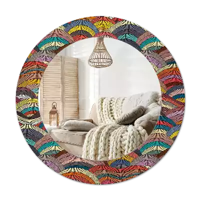Kulaté dekorační zrcadlo na zeď Ornament