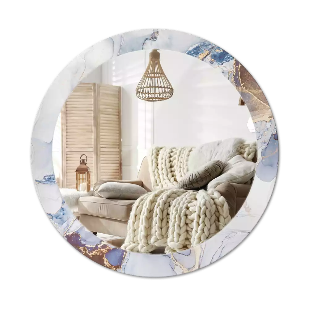 Kulaté zrcadlo s potiskem Abstraktní umění