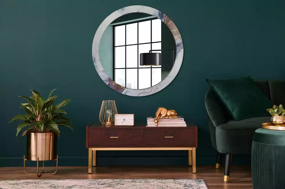 Kulaté zrcadlo s potiskem Abstraktní umění