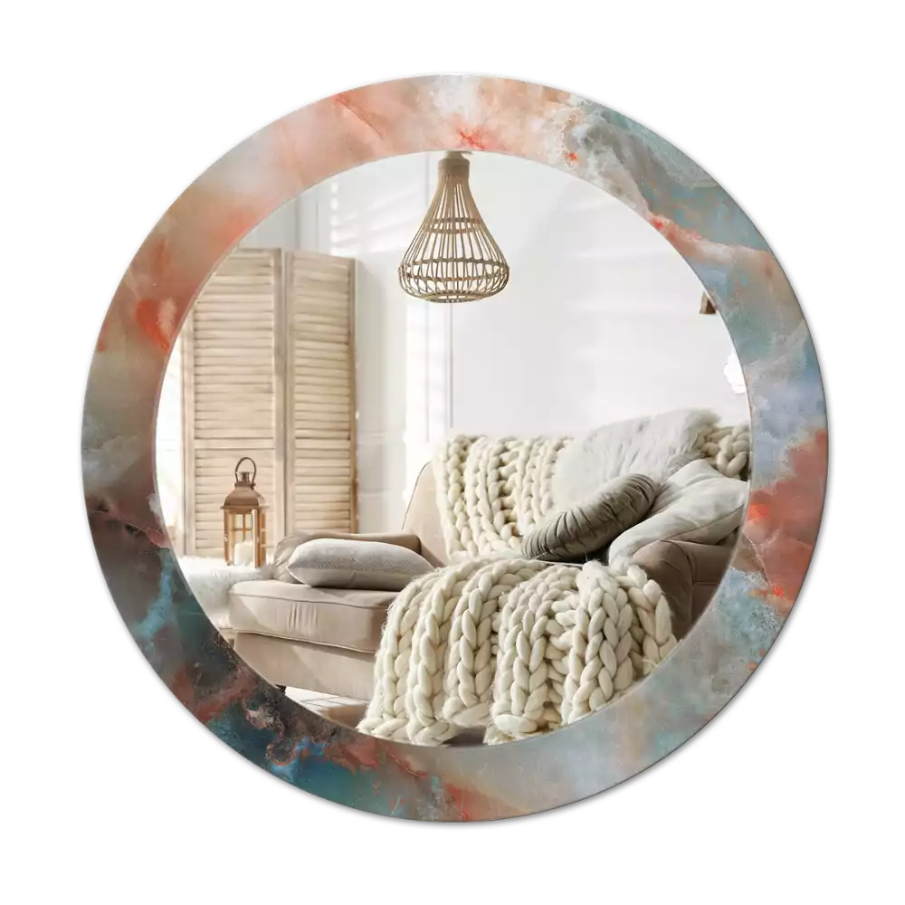 Kulaté zrcadlo s potiskem Onyxové kuličky