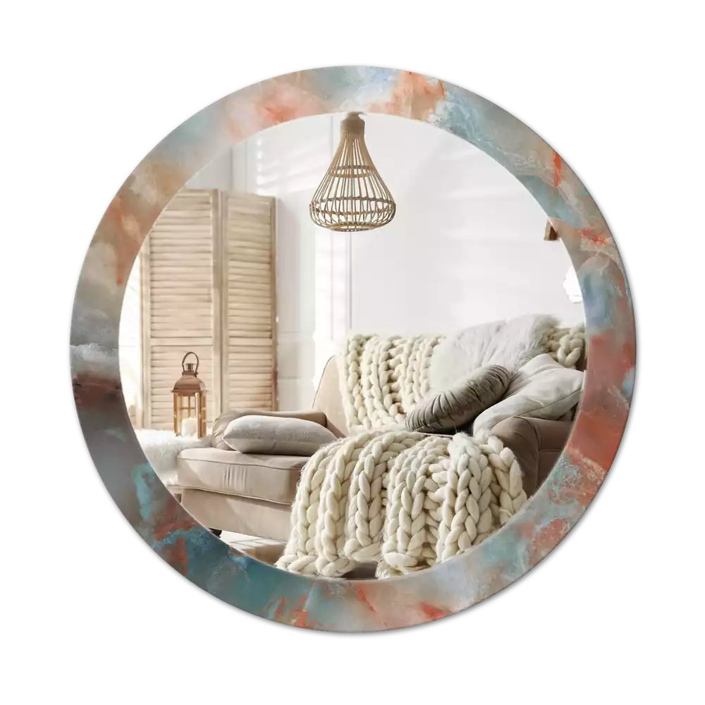 Kulaté zrcadlo s potiskem Onyxové kuličky