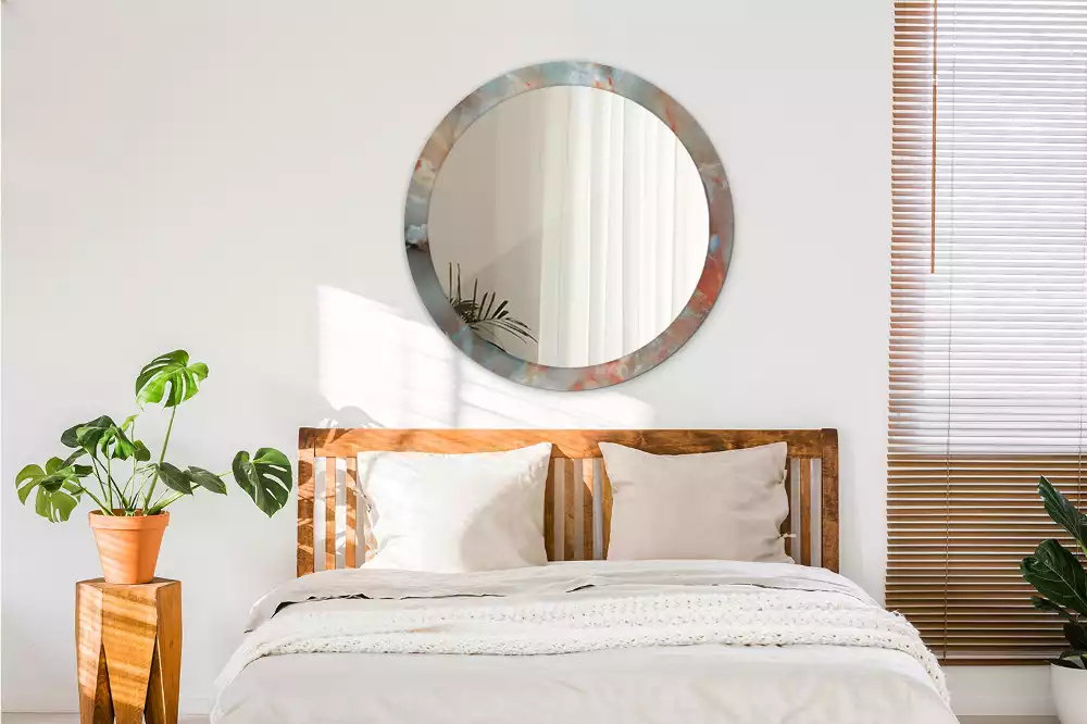 Kulaté zrcadlo s potiskem Onyxové kuličky