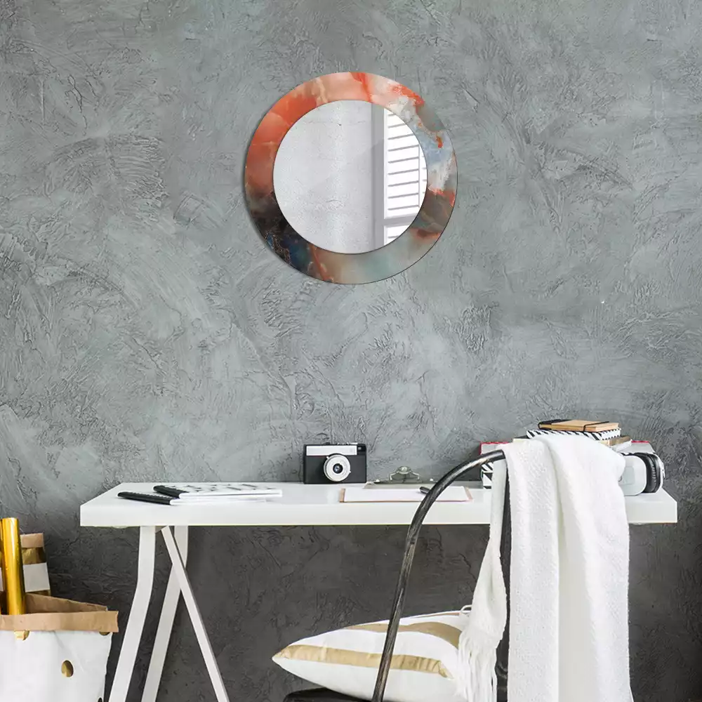 Kulaté zrcadlo s potiskem Onyxové kuličky