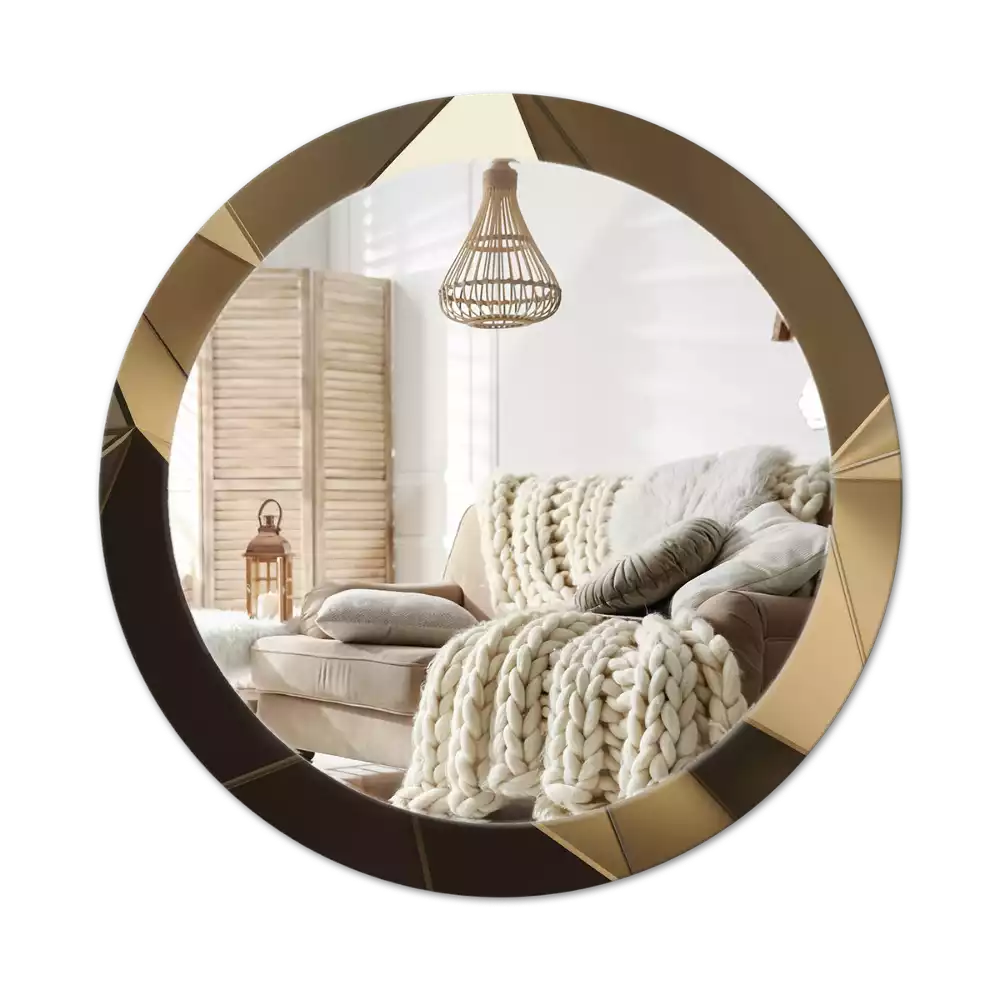 Kulaté dekorativní zrcadlo Moderní abstrakce