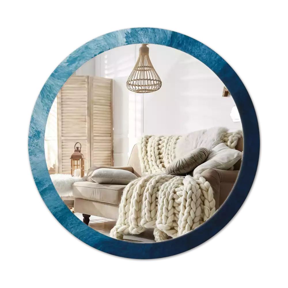 Kulaté zrcadlo s potiskem Abstraktní umění