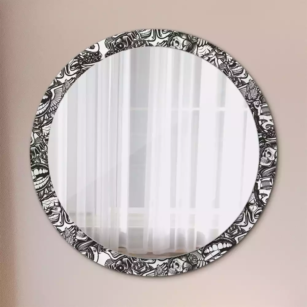 Kulaté zrcadlo s potiskem Graffiti klauni