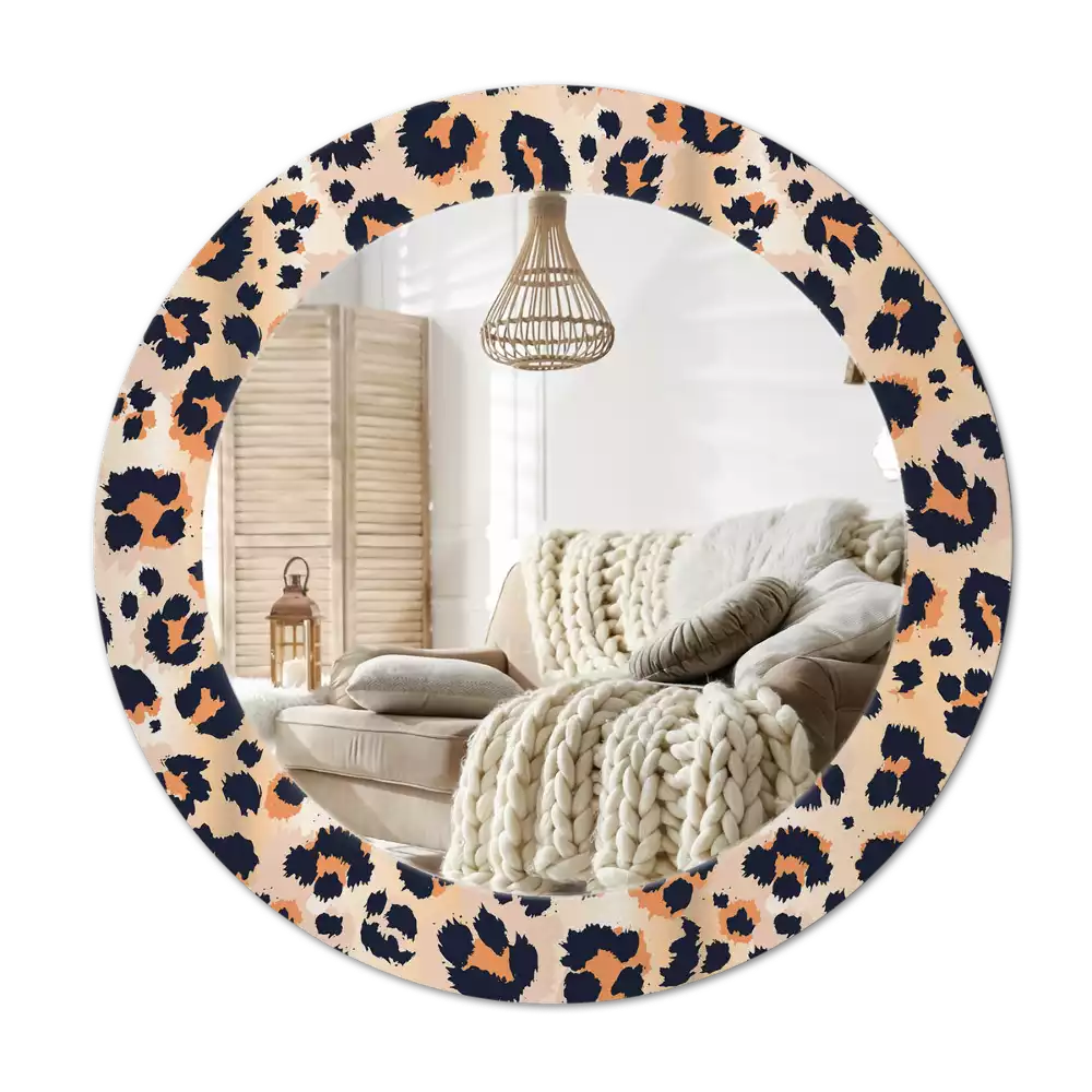 Kulaté zrcadlo s potiskem Skvrnitý vzor