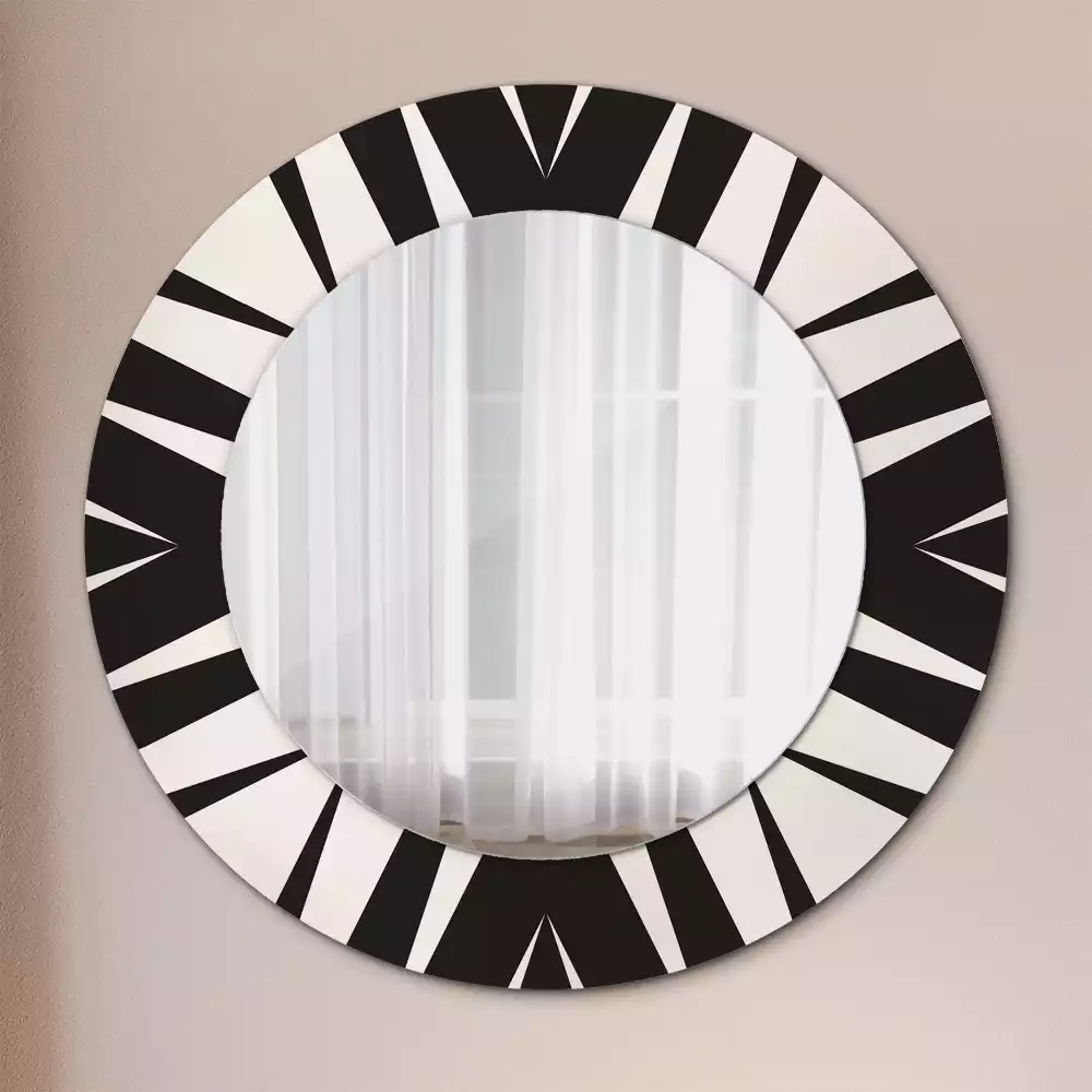 Kulaté zrcadlo s potiskem Abstraktní geometrie