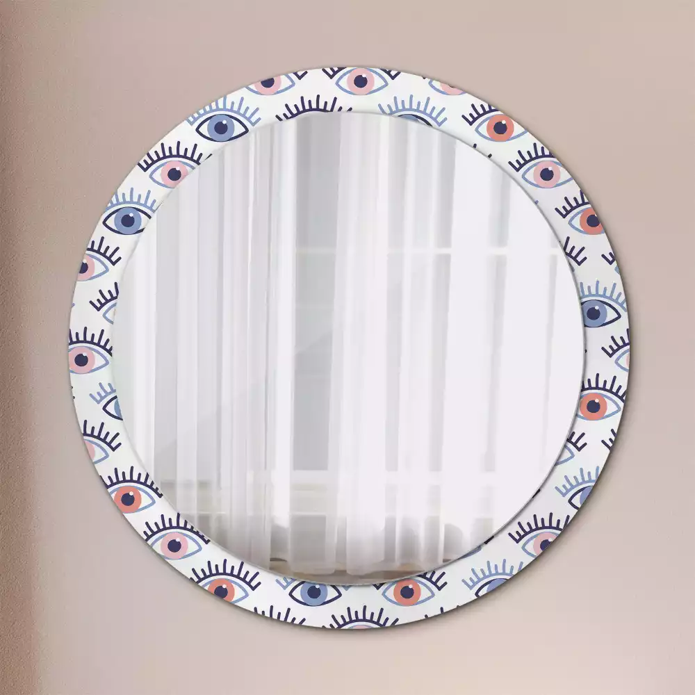 Kulaté zrcadlo s potiskem Oči