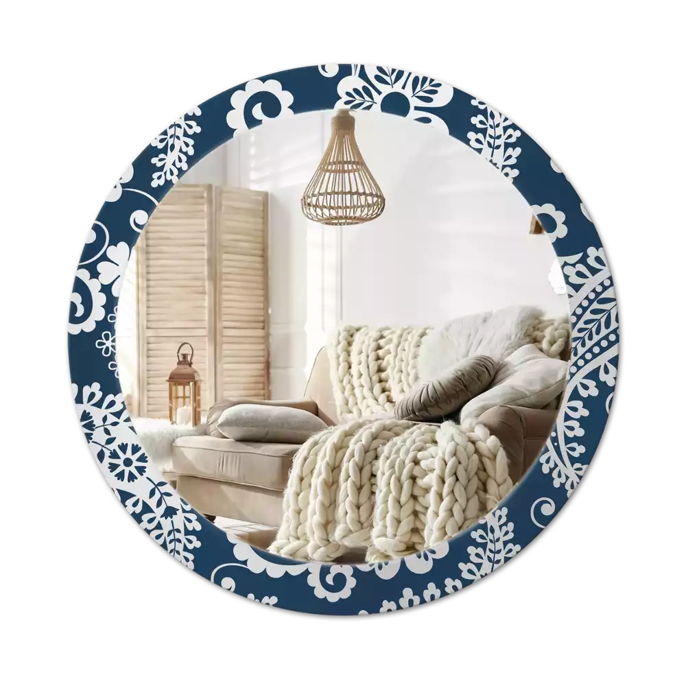 Kulaté dekorativní zrcadlo Paisley složení