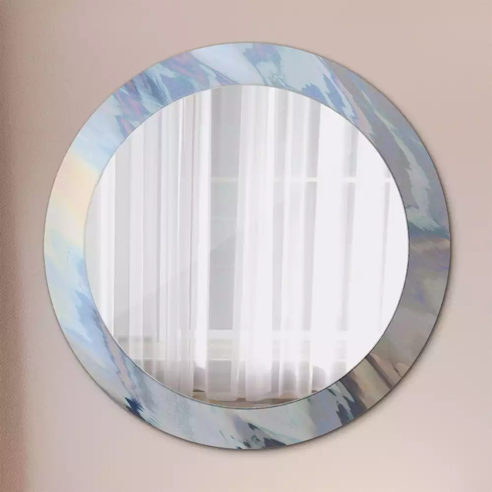 Kulaté dekorativní zrcadlo Abstraktní vlny
