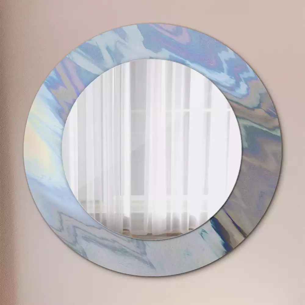 Kulaté dekorativní zrcadlo Abstraktní vlny