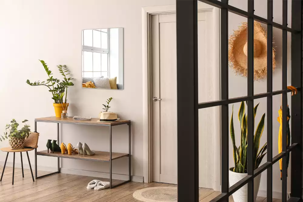 Obdélníkové zrcadlo bezrámové moderní