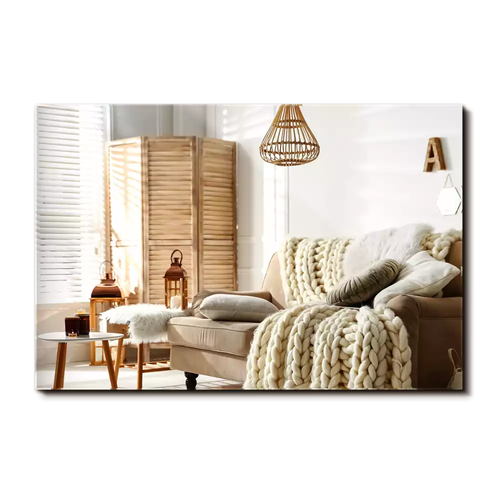 Obdélníkové zrcadlo bezrámové moderní