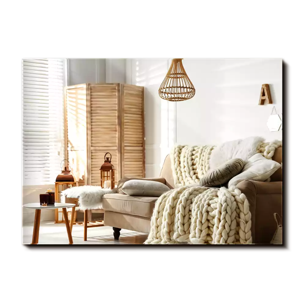 Obdélníkové zrcadlo bezrámové moderní