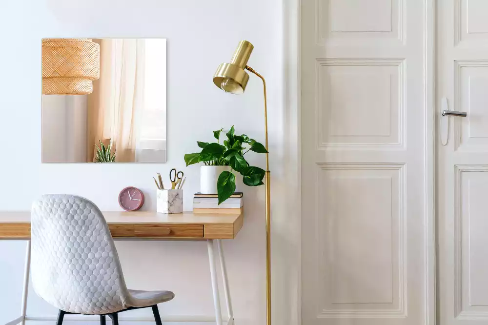 Obdélníkové zrcadlo bezrámové moderní