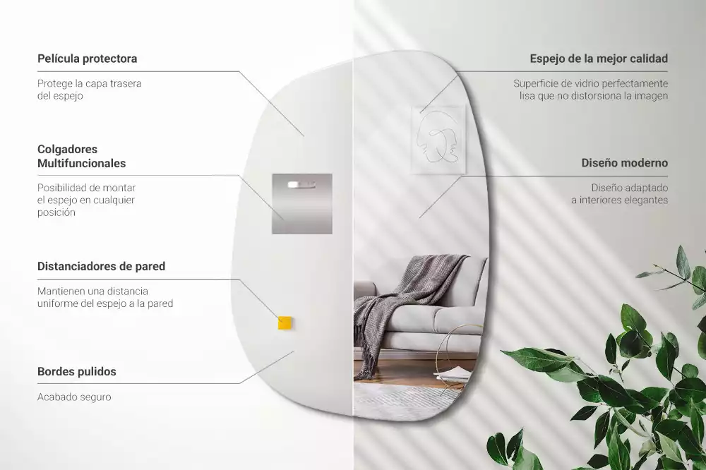 Organické zrcadlo s rafinovaným tvarem