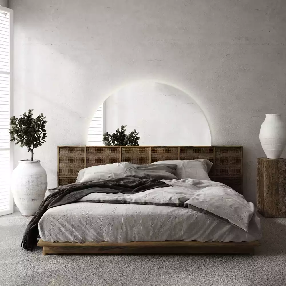 LED půlkruhové zrcadlo stylový doplněk