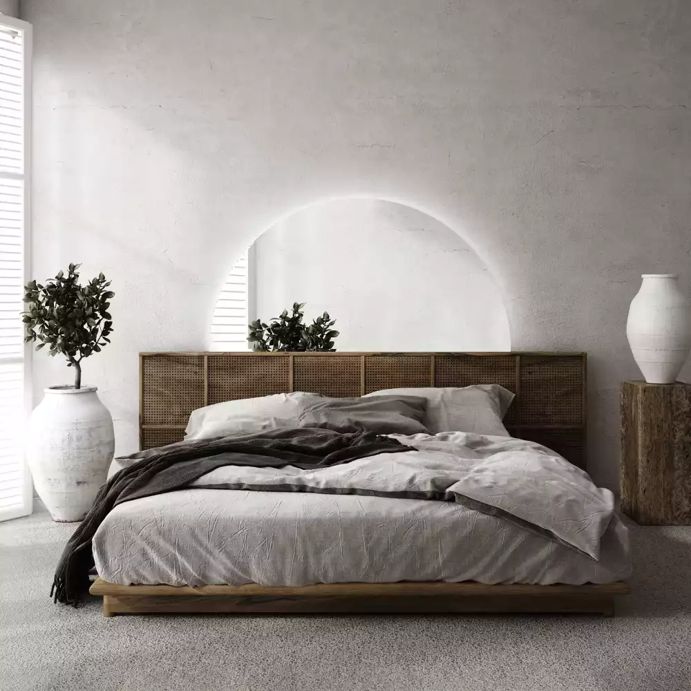 LED půlkruhové zrcadlo stylový doplněk