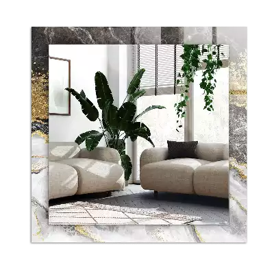 Obdélníkové dekorační zrcadlo Abstrakce mramorových žil