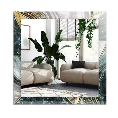 Obdélníkové dekorační zrcadlo Abstraktní geometrické vzory