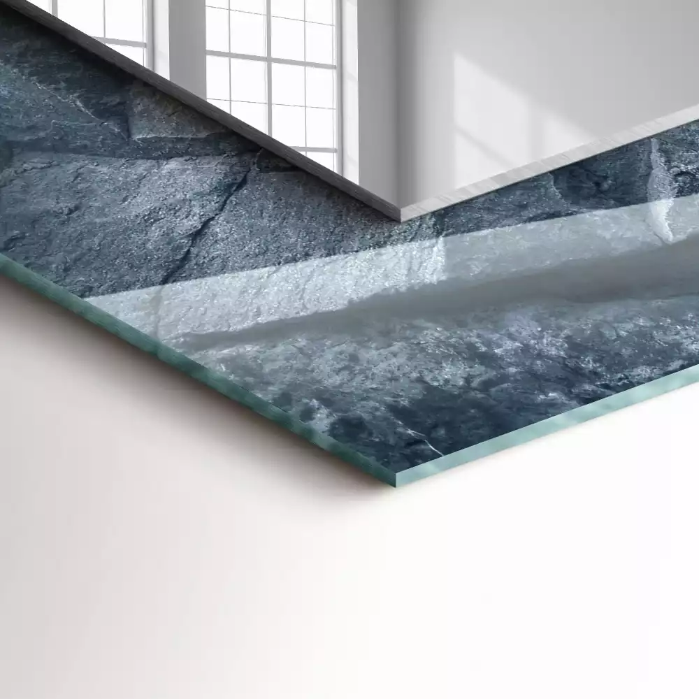 Obdélníkové dekorační zrcadlo Skalní kámen textura