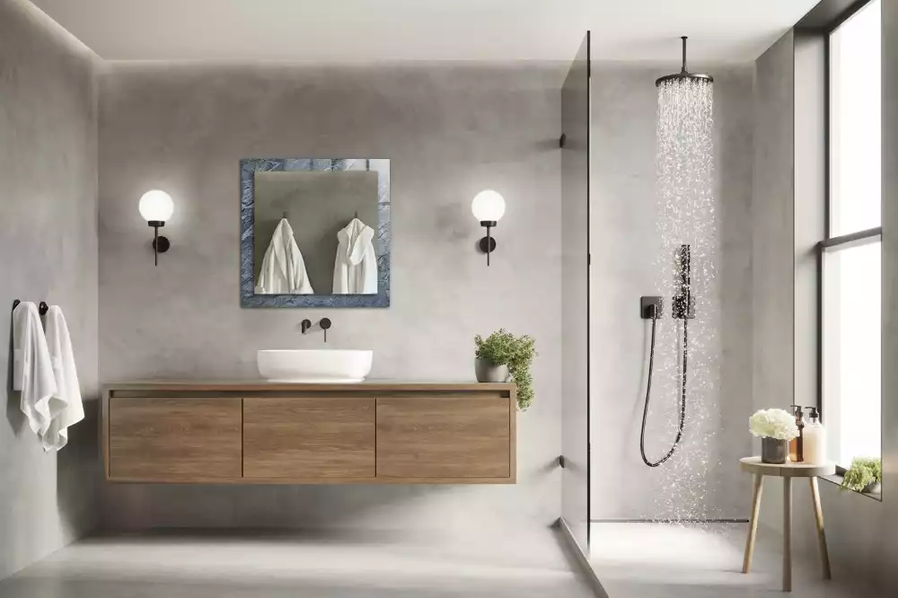 Obdélníkové dekorační zrcadlo Skalní kámen textura