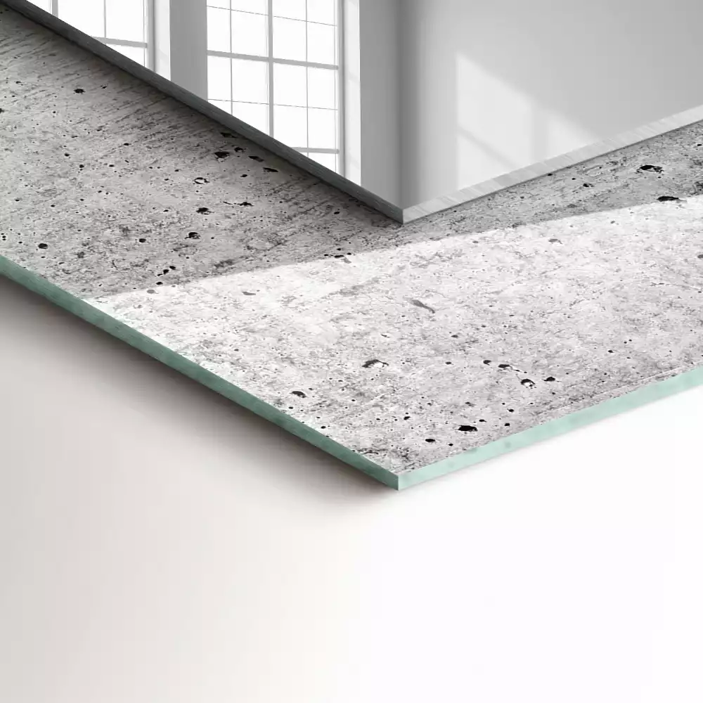 Obdélníkové dekorační zrcadlo Textura betonové zdi