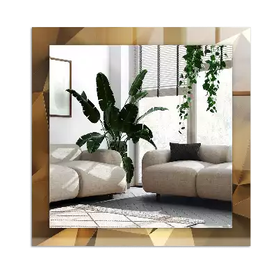 Obdélníkové dekorační zrcadlo geometrické tvary