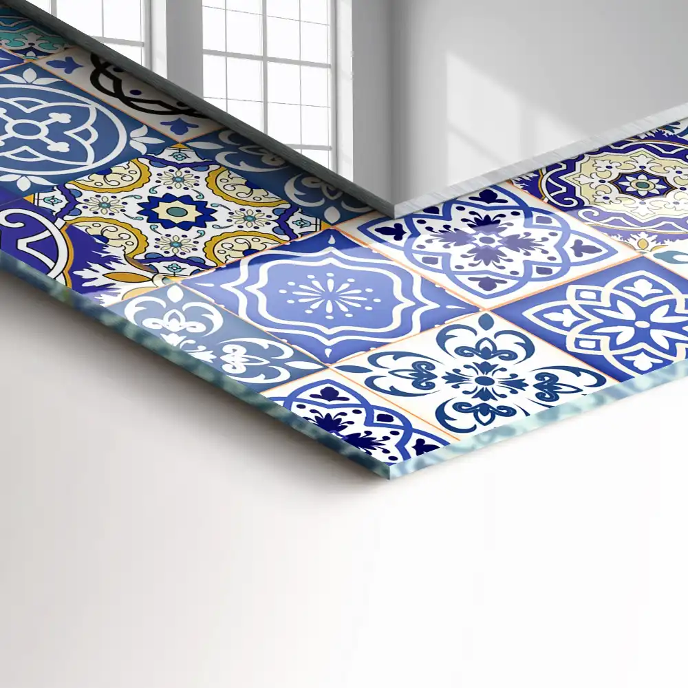 Obdélníkové dekorační zrcadlo Marocké vzory