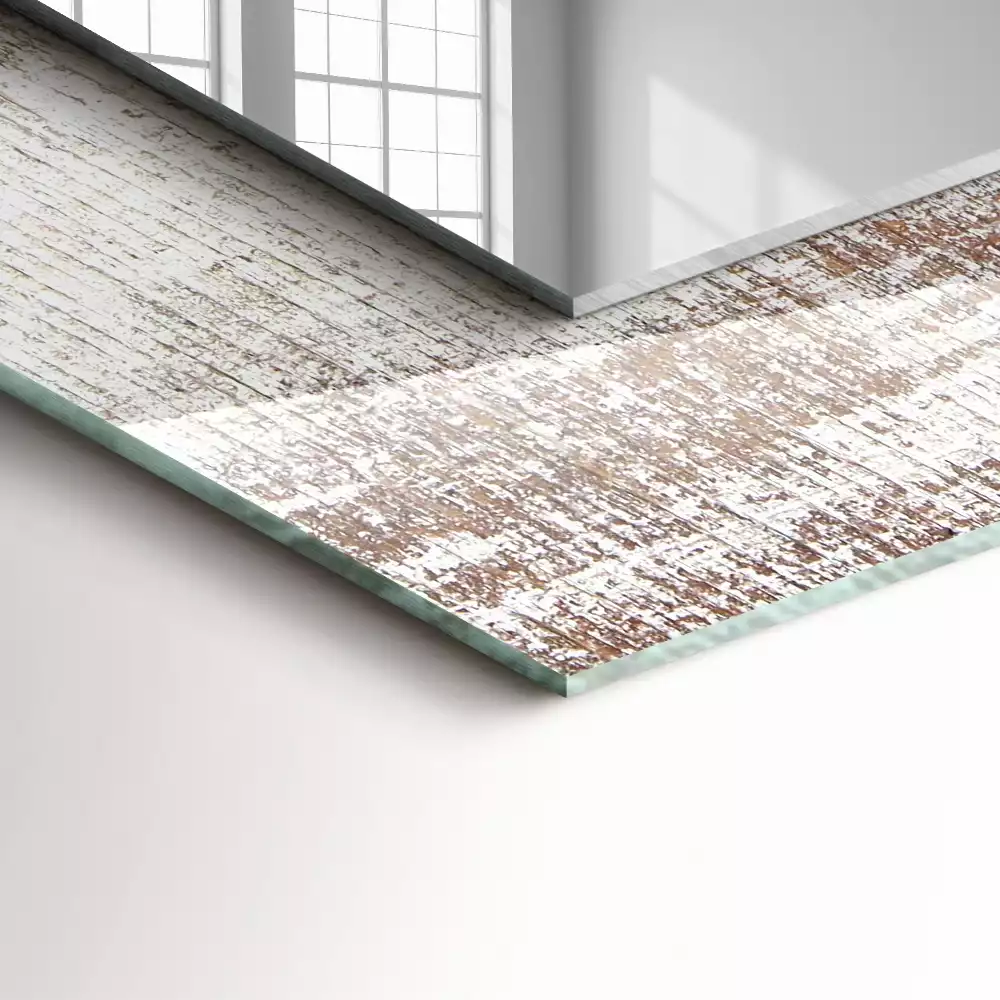 Obdélníkové dekorační zrcadlo Staré dřevo