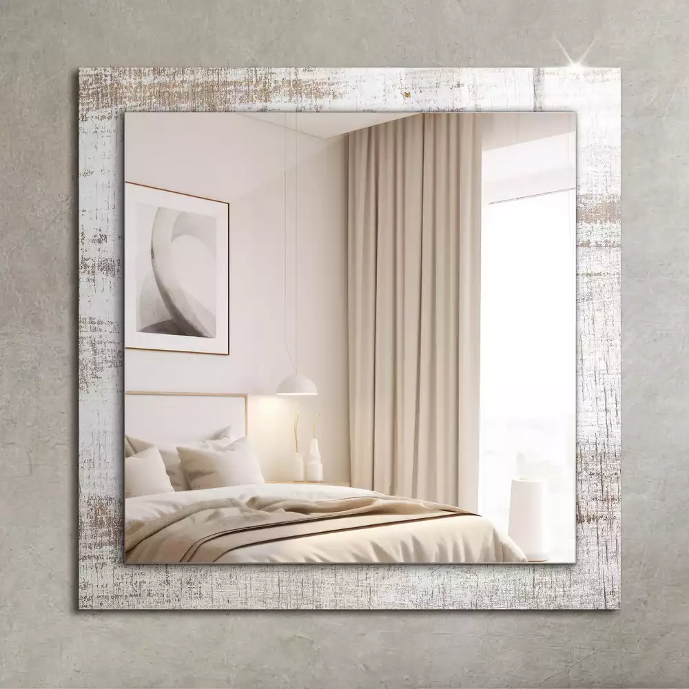 Obdélníkové dekorační zrcadlo Staré dřevo