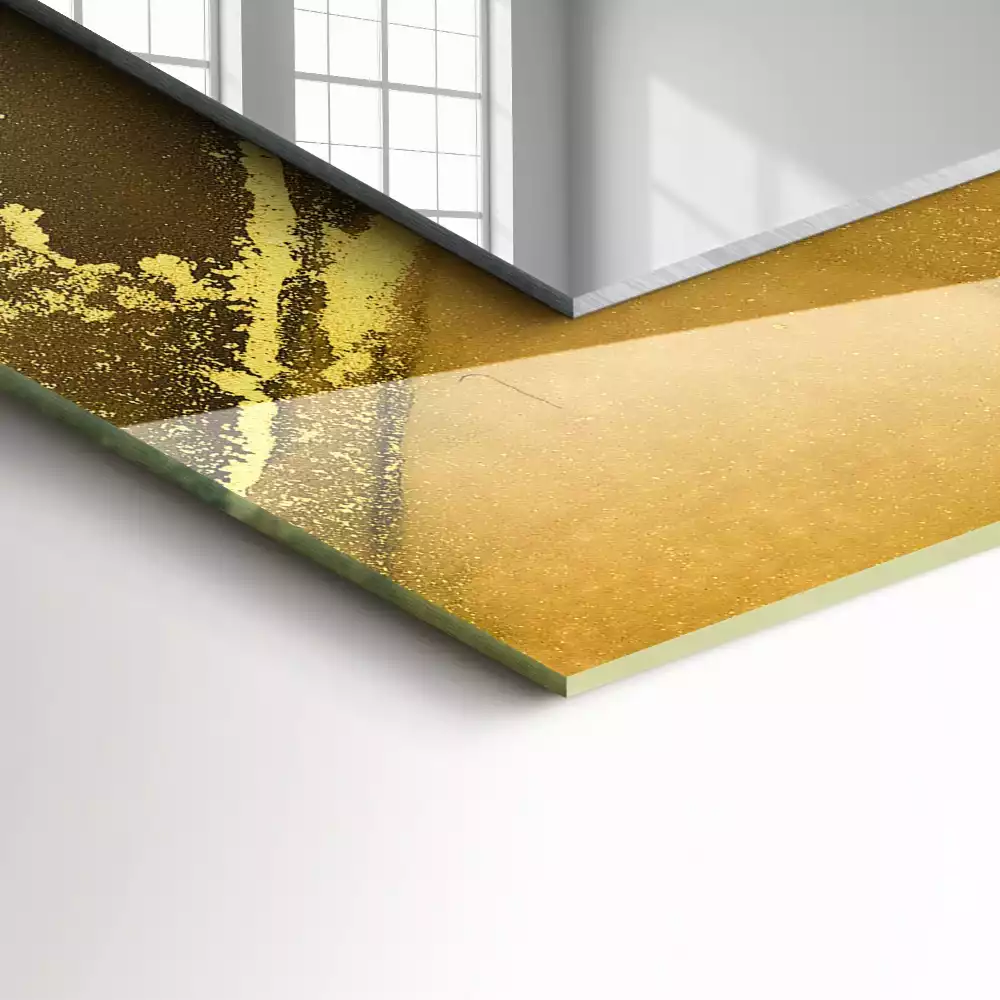 Obdélníkové dekorační zrcadlo Abstraktní umění