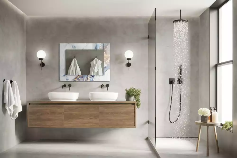 Obdélníkové dekorační zrcadlo Abstraktní mramorové umění