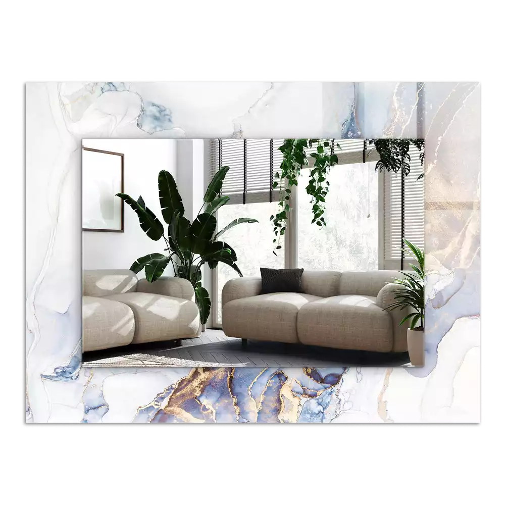 Obdélníkové dekorační zrcadlo Abstraktní mramorové umění