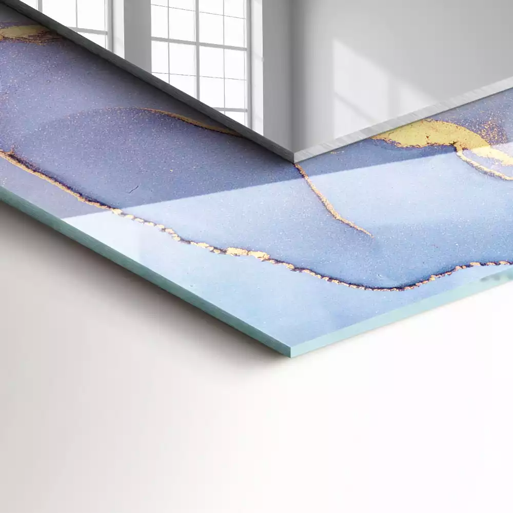 Obdélníkové dekorační zrcadlo Abstraktní akvarel