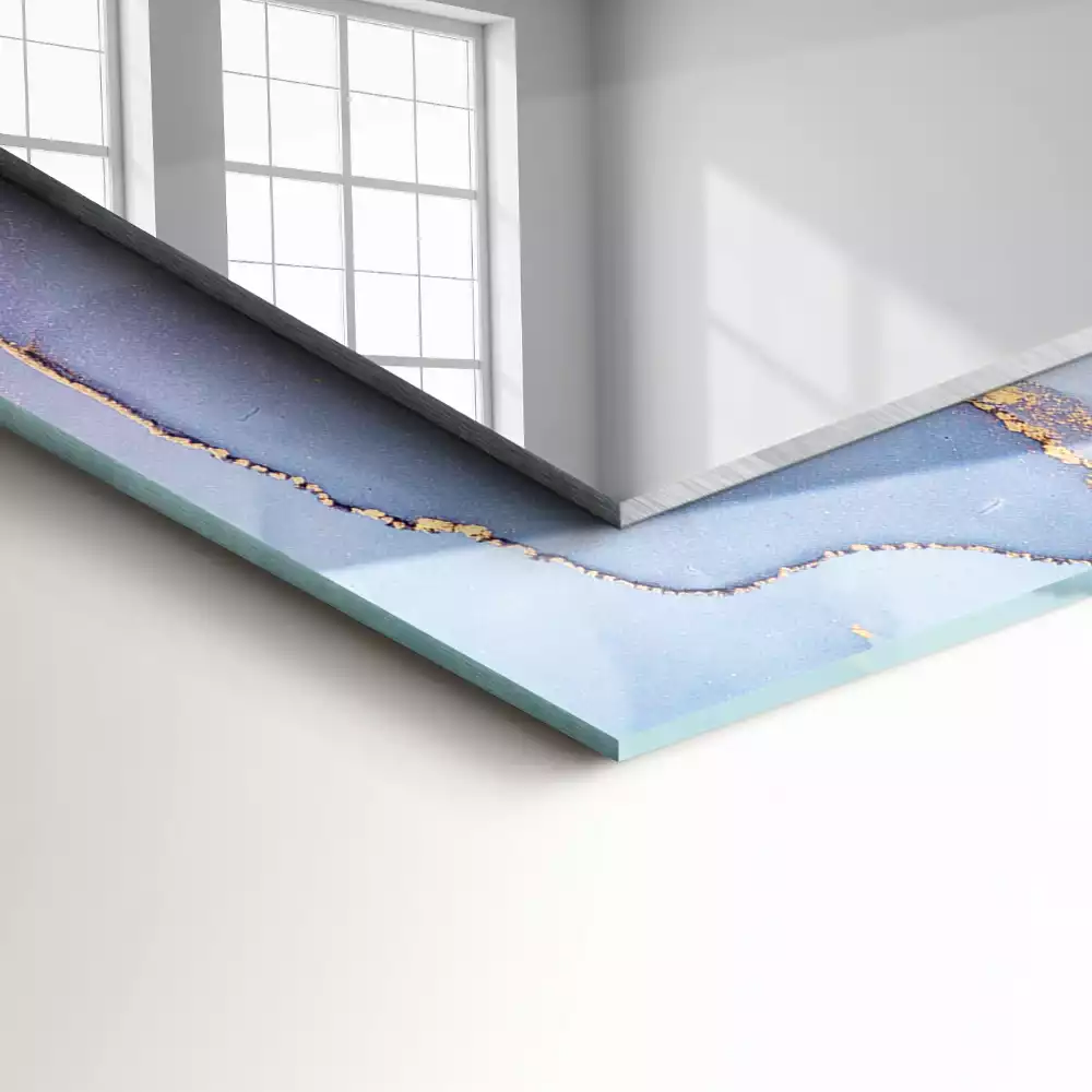 Obdélníkové dekorační zrcadlo Abstraktní akvarel