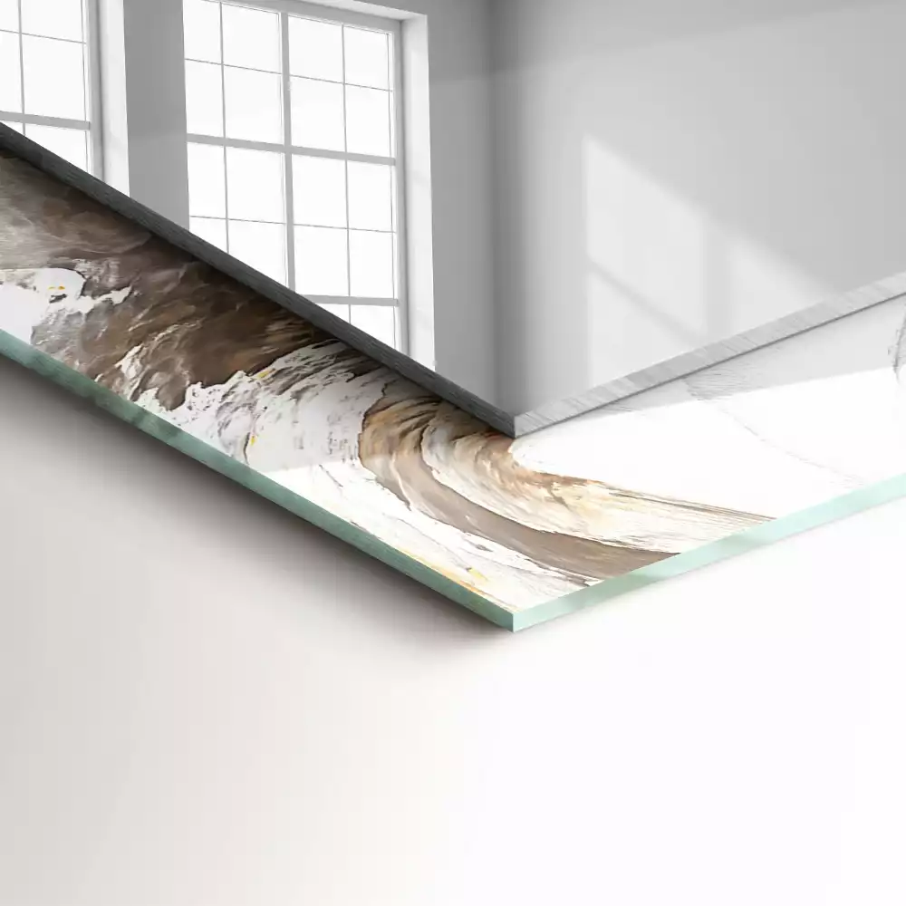 Obdélníkové dekorační zrcadlo Abstraktní mramorový vzor