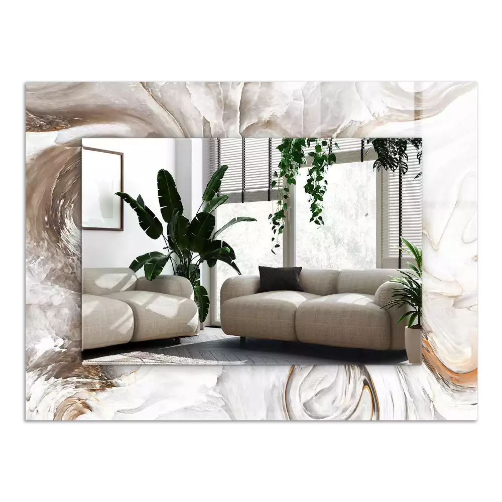 Obdélníkové dekorační zrcadlo Abstraktní mramorový vzor