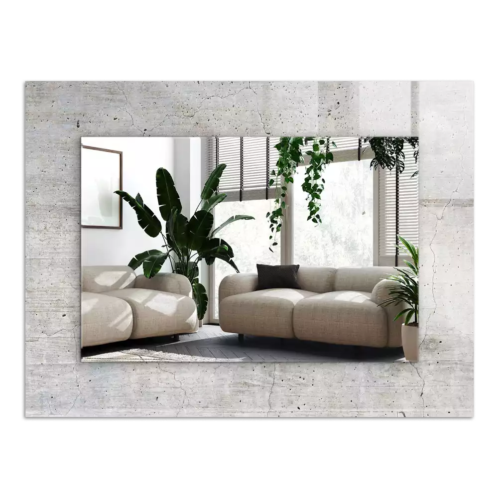 Obdélníkové dekorační zrcadlo Popraskaná betonová zeď